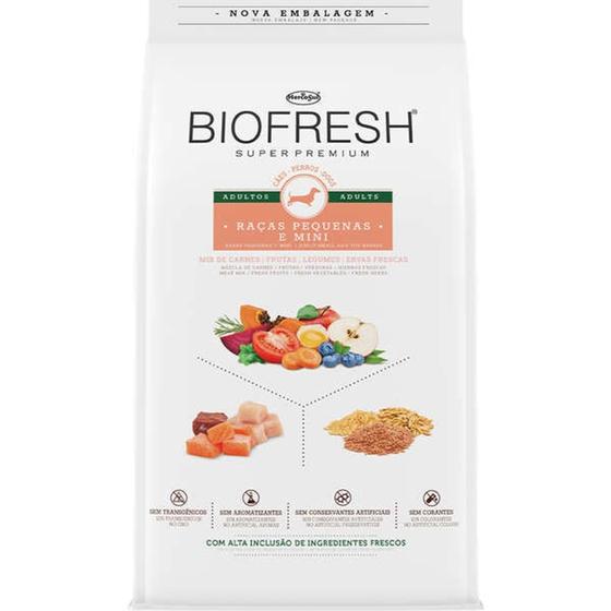 Ração Biofresh Mix de Carne, Frutas, Legumes e Ervas Cães Adultos de Raças Pequenas e Minis 10,1kg Menor preço em Ração Biofresh Mix de Carne, Frutas, Legumes e Ervas Cães Adultos de Raças Pequenas e Minis 10,1kg