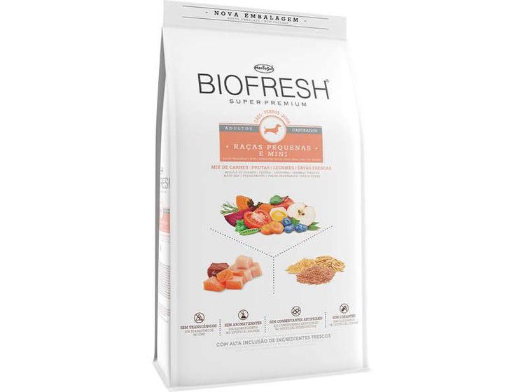 Ração Biofresh para Cães Adultos Castrados de Raças Pequenas e Mini 10 ...