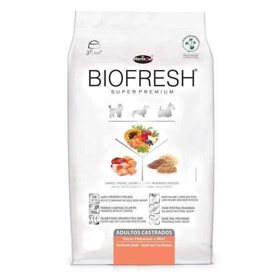 Ração Biofresh Para Cães Castrados De Raças Peq Mini 7,5 Kg é boa?