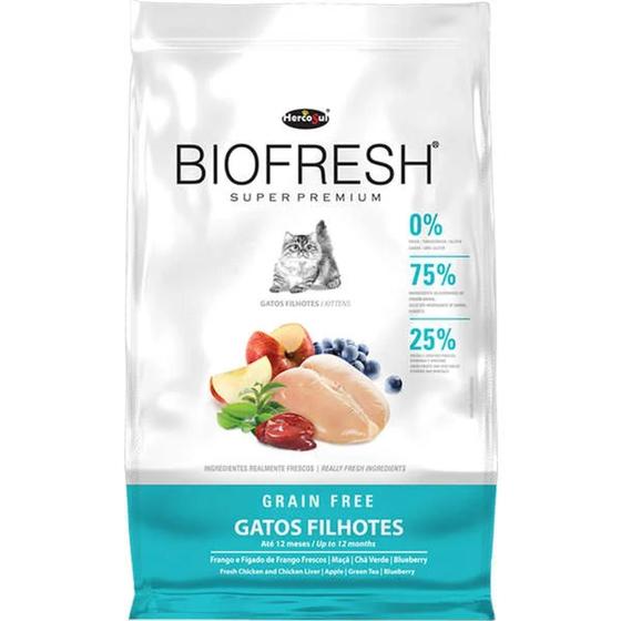 Imagem de Ração Biofresh para Gatos Filhotes Frango Fresco, Maçã, Chá Verde e Blueberry 1,5kg