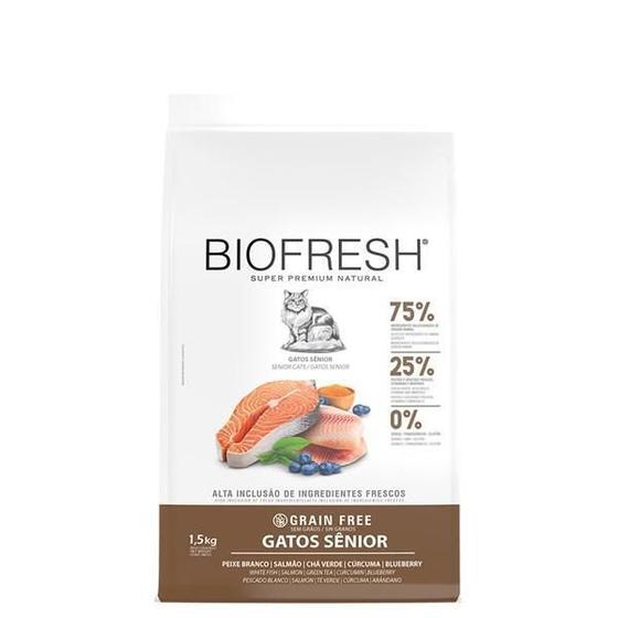 Imagem de Ração Biofresh Para Gatos Sênior Sabor Peixe Branco