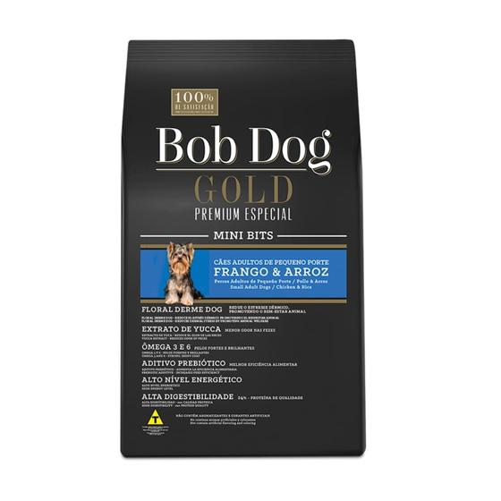 Imagem de Ração Bob Dog Gold Premium Especial Mini Bits Adultos Frango e Arroz 15kg Fosferpet