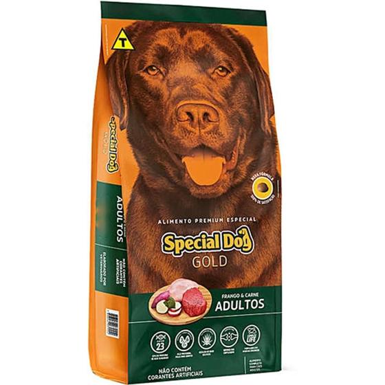 Racao Cachorro Frango Carne 15kg Special Dog Gold Premium Menor preço em Racao Cachorro Frango Carne 15kg Special Dog Gold Premium