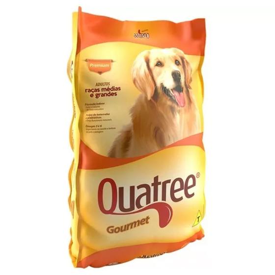 Ração Cachorro Quatree Gourmet Raças Médias e Grandes 3Kg Menor preço em Ração Cachorro Quatree Gourmet Raças Médias e Grandes 3Kg