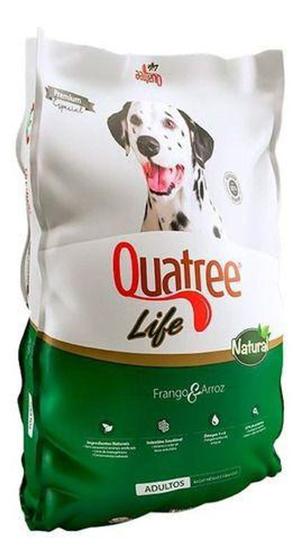 Ração Cachorro Quatree Life Adulto Sem Transgênicos RMG 20kg Menor preço em Ração Cachorro Quatree Life Adulto Sem Transgênicos RMG 20kg