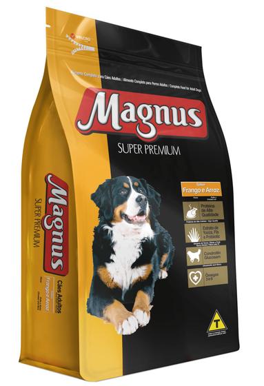Ração Cães Adultos Magnus Super Premium Sabor Frango E Arroz 15kg Menor preço em Ração Cães Adultos Magnus Super Premium Sabor Frango E Arroz 15kg