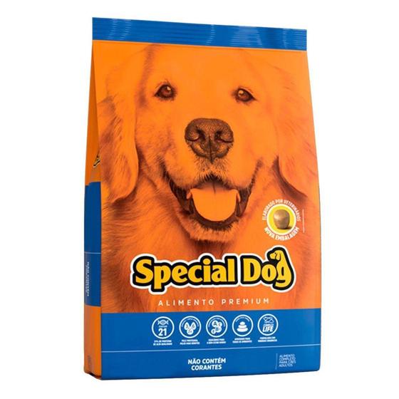 Ração Cães Adultos Special Dog Premium Sabor Carne 15Kg Menor preço em Ração Cães Adultos Special Dog Premium Sabor Carne 15Kg