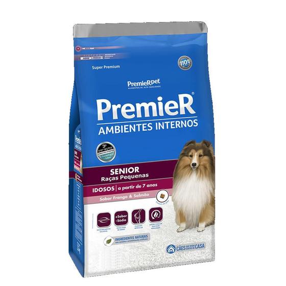 Imagem de Ração Cães Premier Ambientes Internos Sênior 2,5Kg Raças Peq