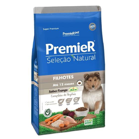 Imagem de Ração Cães Premier Filhotes Seleção Natural Frango 2,5Kg