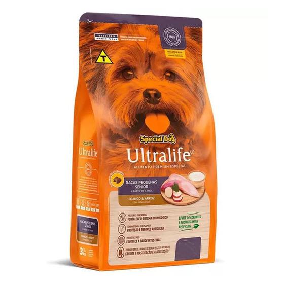 Imagem de Ração Cães Special Dog Ultralife Sênior Raças Pequenas Frango e Arroz  10,1kg