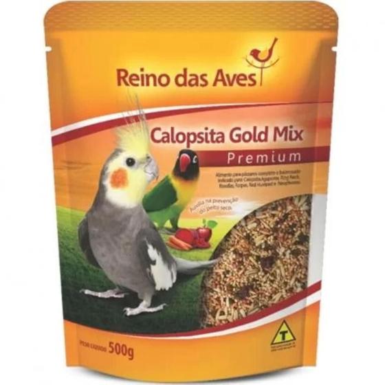 Imagem de Ração Calopsita Gold Mix 500Gr  Reino Das Aves