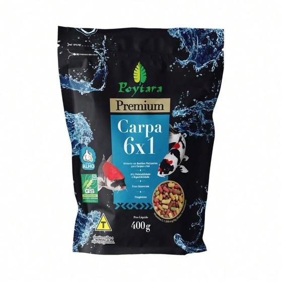 Ração Carpa 6x1 400gr Poytara Menor preço em Ração Carpa 6x1 400gr Poytara