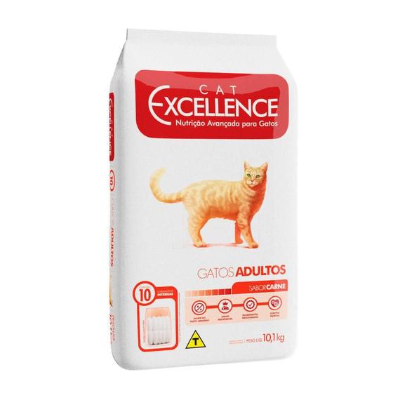 Imagem de Ração Cat Excellence Carne Para Gatos Adultos 10,1Kg