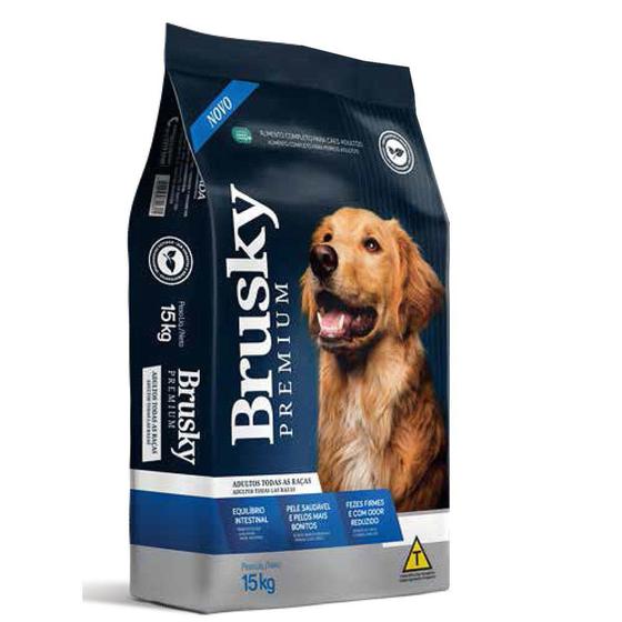 Ração de carne brusky premium adulto todas as raças 15kg - INTEGRADA é boa?