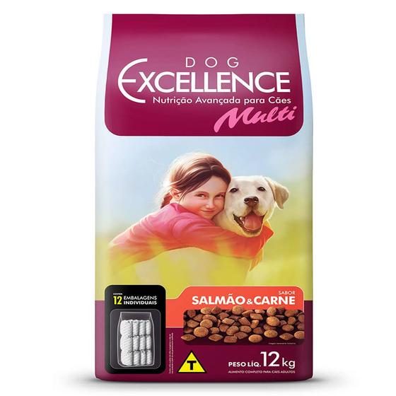 Imagem de Ração Dog Excellence Multi Salmão E Carne - 12kg