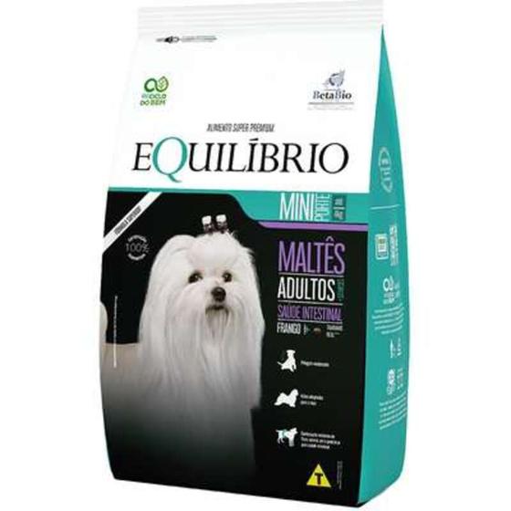 Imagem de Ração equilíbrio para cães adultos porte mini maltês frango 1kg