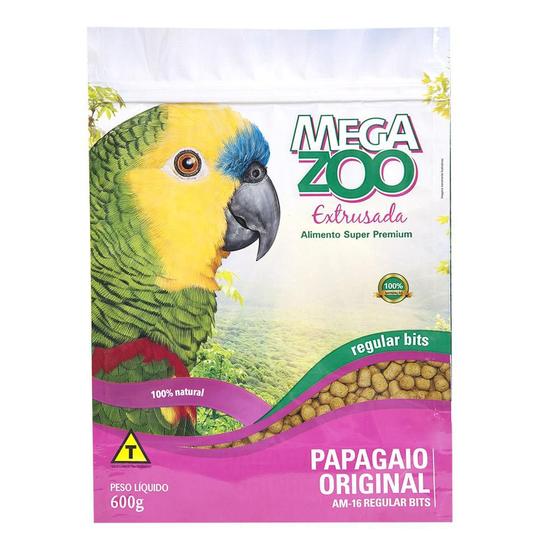 Racao Extrusada para Papagaio Regular Bits Megazoo 600g - Outros Pets ...