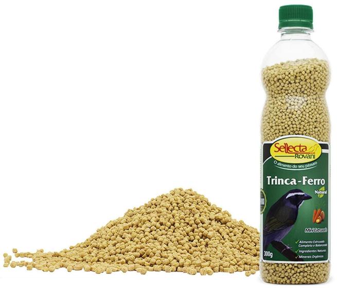 Imagem de Ração Extrusada Sellecta Trinca Ferro Natural 300g - Sellecta Rovani