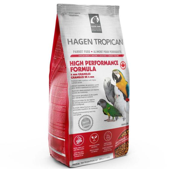 Imagem de Ração Extrusada Tropican Alta Performance HP4 - Papagaios 820g - Hagen Hari