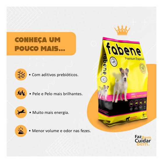 Imagem de Ração Fabene Cães Adultos Mini Bits - 3kg