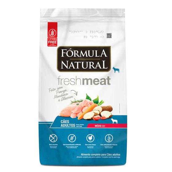 Imagem de Ração Fórmula Natural Cães Fresh Meat Adulto Raças Médias 12kg