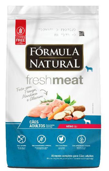 Imagem de Ração Fórmula Natural Fresh Meat Cães Adultos Médio 12Kg