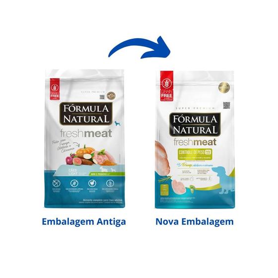 Imagem de Ração Fórmula Natural Fresh Meat Controle de Peso Cães Mini e Pequeno Frango 7 kg
