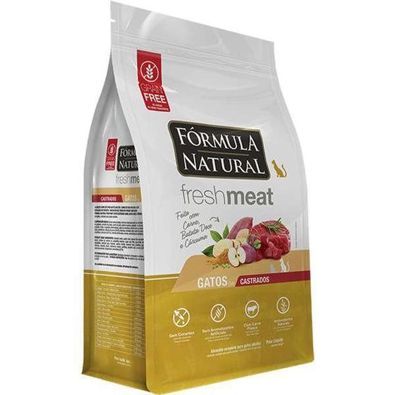 Imagem de Ração Fórmula Natural Fresh Meat Gatos Castrados Carne 1Kg