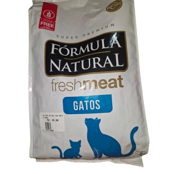 Imagem de Ração Fórmula Natural FreshMeat 500g Salmão Gatos Castrados