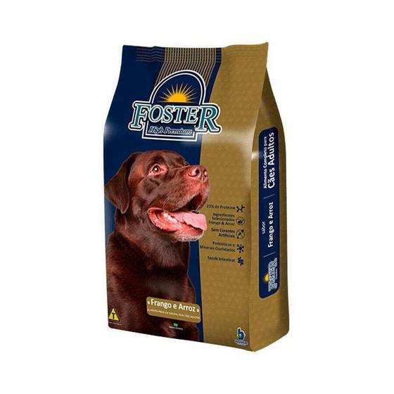 Ração Foster para Cães Adultos Sabor Frango e Arroz - 15kg Menor preço em Ração Foster para Cães Adultos Sabor Frango e Arroz - 15kg