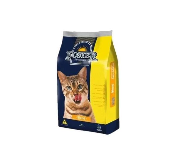 Imagem de Ração Foster Premium Cats Blend Para Gatos Bichanos 8 Kg