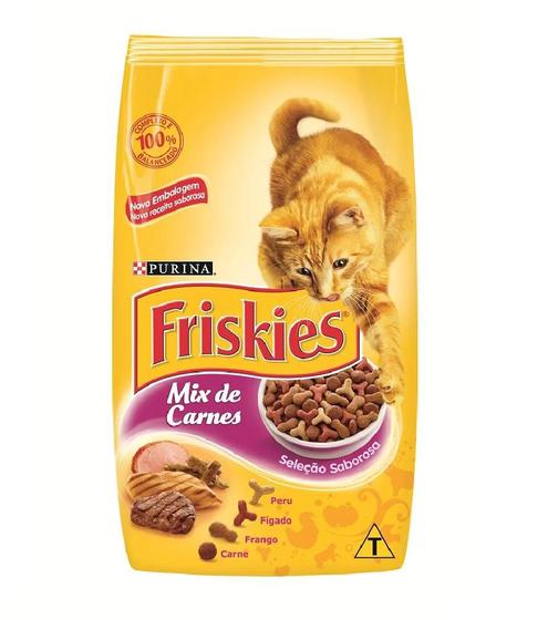 Imagem de Ração Friskies Seleção Saborosa Para Gatos Adultos Sabor Mix De Carnes 1kg