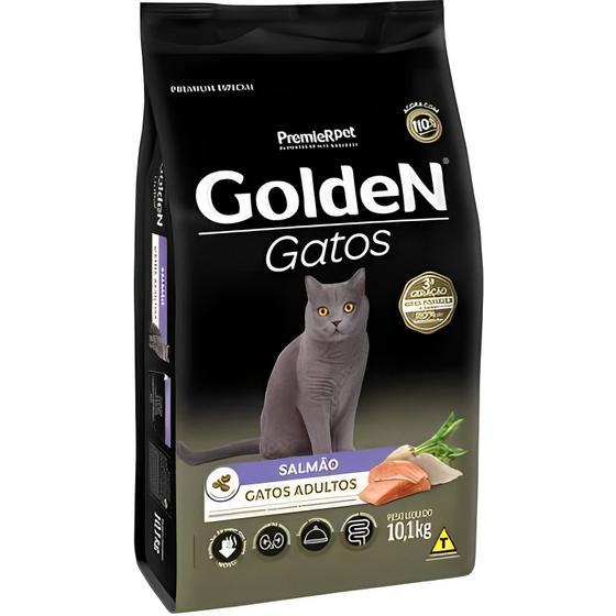 Imagem de Ração Gatos Golden Adulto Salmao 10.1kg