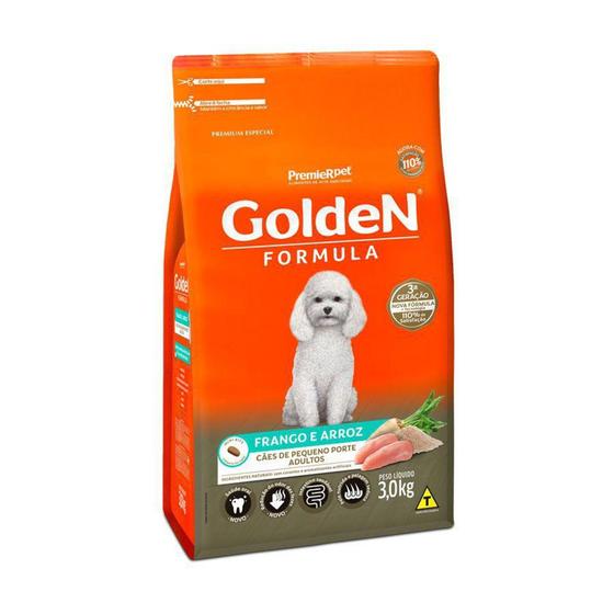 Imagem de Ração Golden Adulto Mini Bits Frango e Arroz -  3 Kg