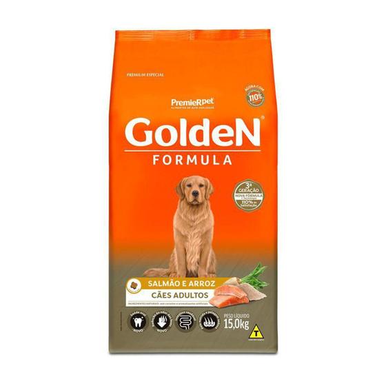 Imagem de Ração Golden Formula Adulto Salmao e Arroz - 15 Kg