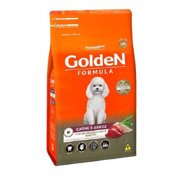 Imagem de Ração Golden Fórmula Cães Adultos Carne Raças Pequenas 1kg