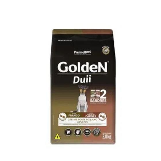 Ração Golden Formula Cães Adultos Duo Pequeno Porte Frango e Carnes 3kg Menor preço em Ração Golden Formula Cães Adultos Duo Pequeno Porte Frango e Carnes 3kg