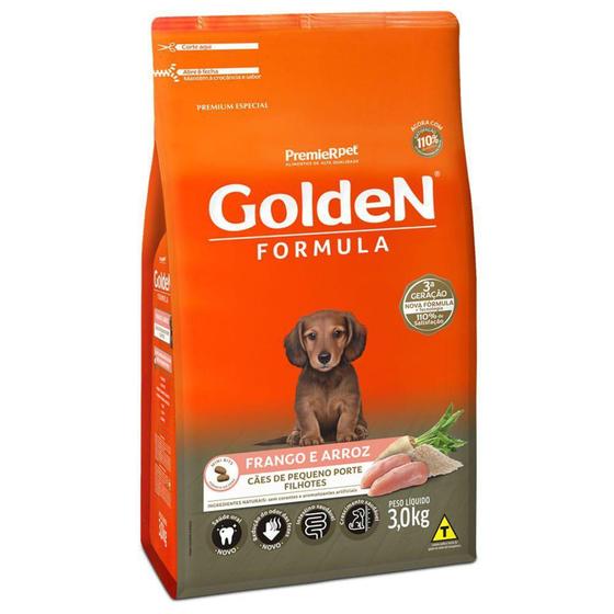 Imagem de Ração golden formula cães filhote frango/arroz raças pequenas  3kg - PREMIER