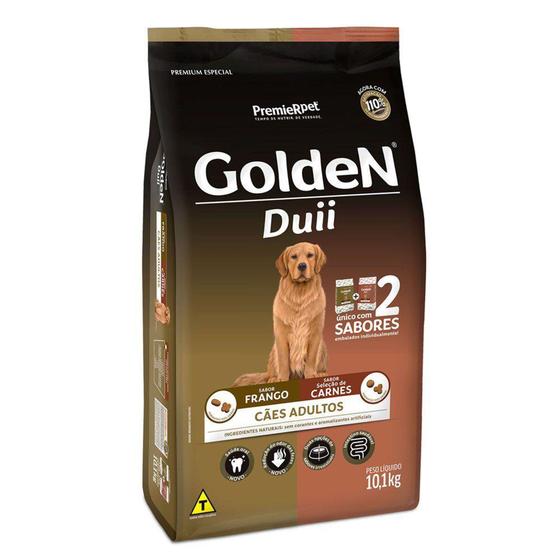 Imagem de Ração Golden Fórmula Duii Cães Adultos Frango e Carne 10,1 kg