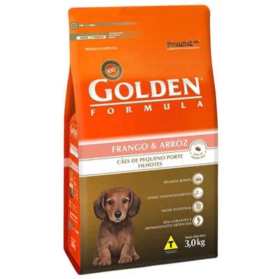 Imagem de Ração Golden Formula Filhotes Frango Mini Bits 3 kg - PremieR Pet