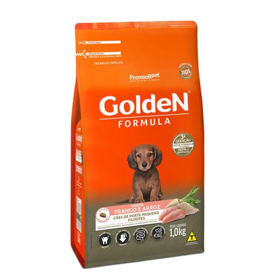 Imagem de Ração Golden Formula Filhotes Frango Raças Pequenas 1kg