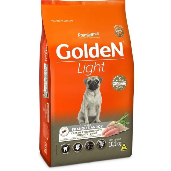 Ração GoldeN Fórmula Light Cachorros Adultos de Raças Pequenas Frango e Arroz 10,1kg é boa?