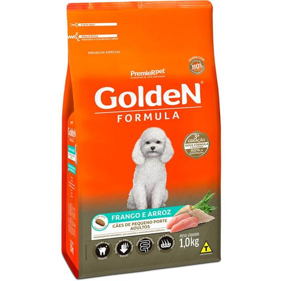 Imagem de Ração Golden Fórmula Mini Bits Para Cães Adultos Sabor Frango e Arroz 1 Kg