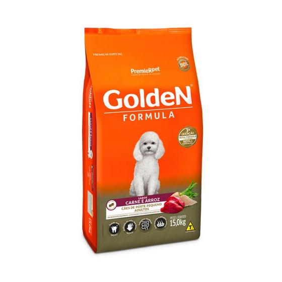 Imagem de Ração Golden Fórmula Mini Bits Sabor Carne 15kg - Cães de Porte Pequeno Adultos