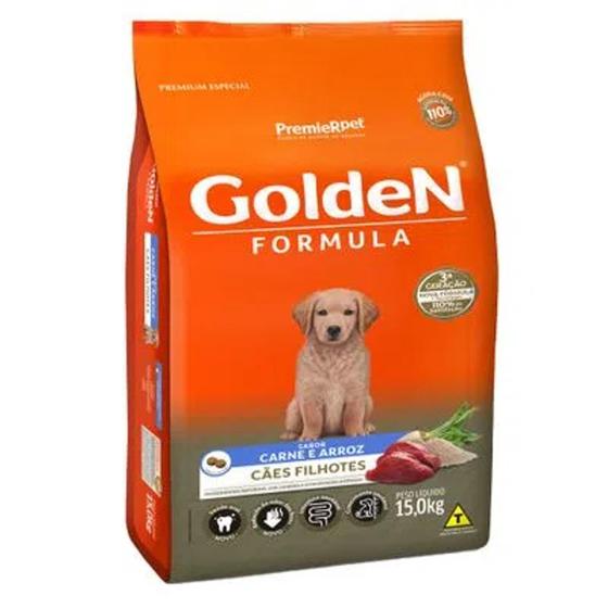 Imagem de Ração Golden Fórmula para Cães Filhotes Carne e Arroz 15 kg