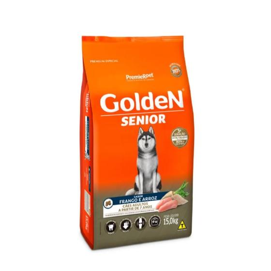 Imagem de Ração Golden Fórmula para Cães Sênior Sabor Frango e Arroz  15kg