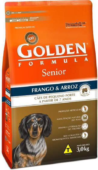 Imagem de Raçao Golden Formula Senior Frango E Arroz 3Kg