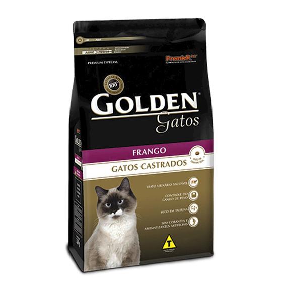 Imagem de Ração Golden Gato Adulto Castrado  Frango  10,1Kg