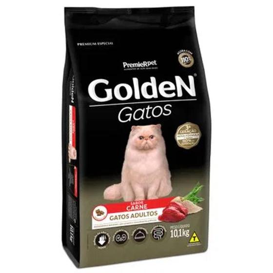 Imagem de Ração Golden Gatos Adultos Carne 10,1 kg