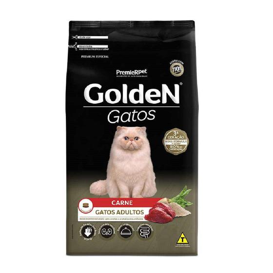 Imagem de Ração Golden Gatos Adultos Carne 3kg